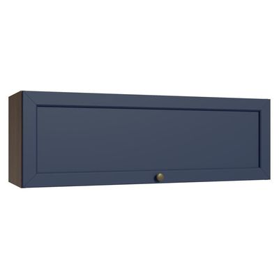 Armário Aéreo 100 Cm 1 Porta Basculante Rustic/azul Vik Madesa Rustic/azul