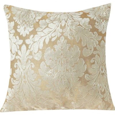 Capa De Almofada Decorativa Madri 1 Peça 45cm X 45cm 100% Poliéster - Bege