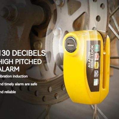 Cadeado Alarme Sonoro Moto Bicicleta Trava Freio Anti Furto