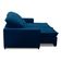 Sofa Retratil Reclinavel 2 Lugares 2,10m Atlantis Veludo Azul Lansofbr