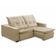 Sofa Retratil Reclinavel 2 Lugares 1,90m Atlantis Veludo Bege Lansofbr