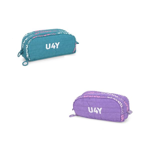 ESTOJO ESCOLAR TRIPLO JUVENIL CRINKLE UP4YOU LUXCEL ET40567UP Verde