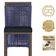 Mesa Bistro E 4 Banquetas Roma Marrom Corda Náutica 12 Azul