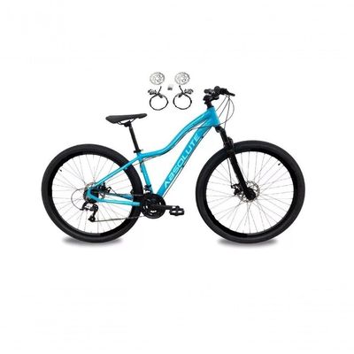 Bicicleta Aro 29 Absolute Hera Feminina 24v Alumínio Freio Hidraulico Garfo Suspensão Azul 15