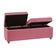 Canto Alemão Recamier Bau + Painel Madri 160cm Suede Pink - Inova Decor