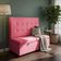 Canto Alemão Recamier Bau + Painel Madri 160cm Suede Pink - Inova Decor