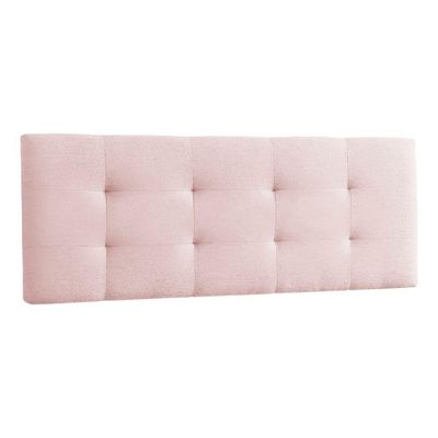 Canto Alemão Recamier Bau + Painel Madri 120cm Suede Rosa Bebe - Inova Decor