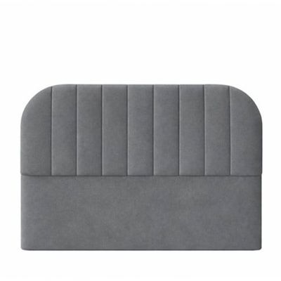 Cabeceira De Cama Box Moderna Estilo Orgânica Queen 160 Cm Veludo Grafite Do Lar Móveis E Decoração