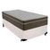 Cama Box Solteiro Sintético + Colchão De Molas Ensacadas - - 88cm Branco