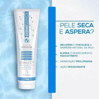 Bio Instinto Dermessence - Creme Desodorante E Hidratante Corporal Ureia 150g