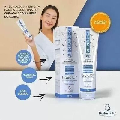 Bio Instinto Dermessence - Creme Desodorante E Hidratante Corporal Ureia 150g
