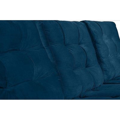 Sofá Modular 6 Lugares 3.05M Retrátil E Reclinável Azul