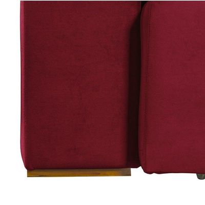 Sofá 5 Lugares 2.50 Mt Retrátil E Reclinável Vermelho