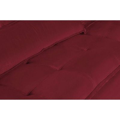 Sofá 5 Lugares 2.50 Mt Retrátil E Reclinável Vermelho