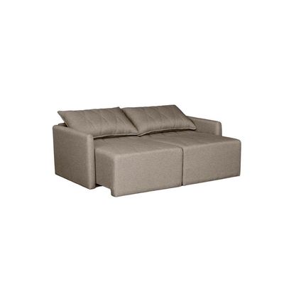 Sofá Cama Dubai Retratil E Reclinavel 3 Lugares Sofatec Bronze