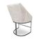 Kit 6 Poltronas Luxo Alana Veludo Base Ferro Preto - Pallazio Cor Bege