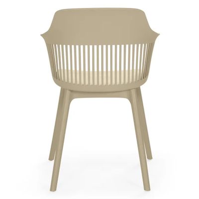 Cadeira De Jantar Montreal Marcela Design Moderno Liso Nude