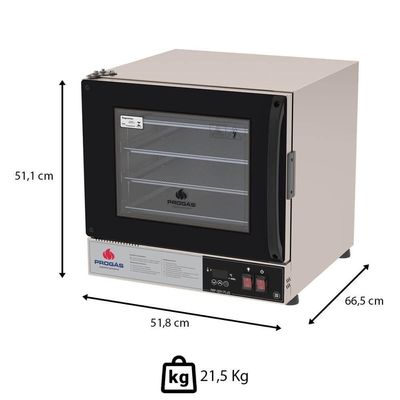 Forno Turbo Elétrico Progás Prp-004 Plus Fast Oven Digital Cor Preto Com 4 Esteiras 110V P39979