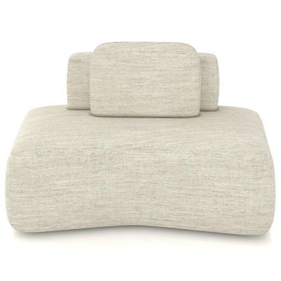 Sofá Ilha Modular Para Sala Living Orgânico 480cm Angra K01 Linho Champanhe - Lyam Decor