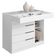 Cômoda Sapateira Sevilha 2004147 E Armário Multiuso New 2000192 Branco Tx - Aramóveis