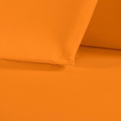 Fronha Nobre 1 Peça 50cm X 70cm Malha 100% Algodão - Laranja