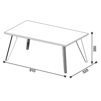 Estante Home Theater Fit 1.2 Com Mesa De Centro Classic Nature Off White - Imcal