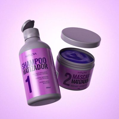 Hanova Matizador - Shampoo Clareador Efeito Platinado 300ml