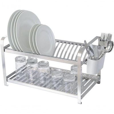 Escorredor 20 Pratos Aço Inox Domum