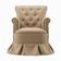 Poltrona Balanço Amentação Quarto Confortável Descanso Sala Leitura Suede Suede Bege