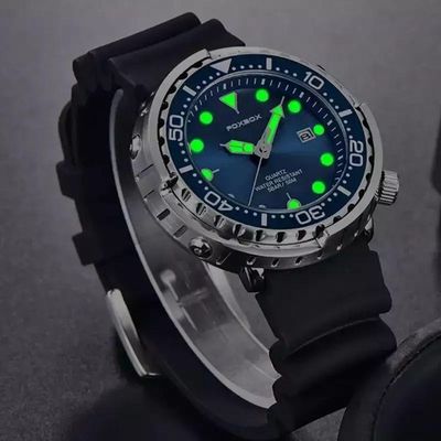 Relógio Masculino Foxbox 0024 Esporte Prova D água Com Cronógrafo Verde