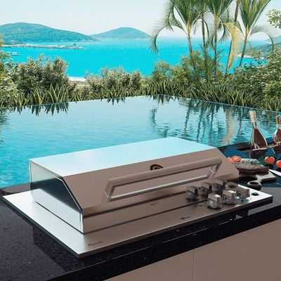 Churrasqueira A Gás Cooktop Fischer Ranch Tampa Inox Bivolt