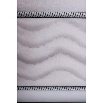 Cama Baú Solteiro 88 Tecido Sintético Preto Com Colchão Toronto Molas Ensacadas Branco D33