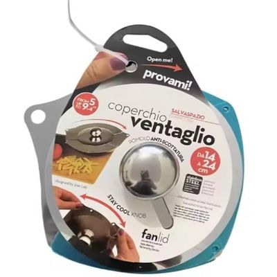 Tampa Universal De Inox Ajustável – Retrátil P- Panelas E Frigideiras Mudança P- Tua Cozinha!