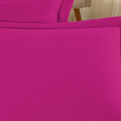 Porta Travesseiro Matelado Nobre 2 Peças Malha 100% Algodão - Pink
