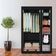 Guarda Roupa Desmontavel 5 Prateleiras Arara Organizador Quarto Casa Closet Cabideiro Preto