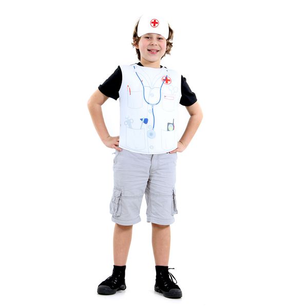 Fantasia Infantil - Peitoral Médico - Tamanho Único (3 a 6 anos) - 72104 - Sulamericana Fantasia Infantil - Peitoral Médico - Tamanho Único (3 a 6 anos) - 72104 - Sulamericana
