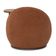 Poltrona Kaira Mesa Lateral Esquerda Base Fixa Titânio Bouclé Terracota - Nexta Casa