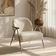 Poltrona Decorativa Vermont Base Aço Estelar Bouclé Off White - Nexta Casa