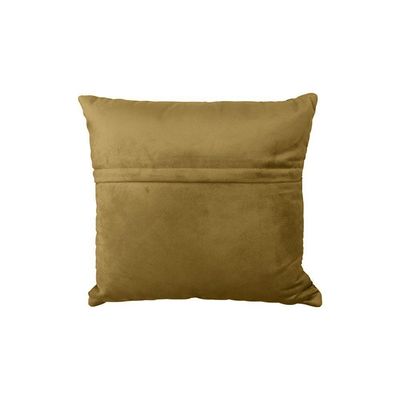 Almofada Tressê 50x50cm Veludo Mostarda - Nexta Casa