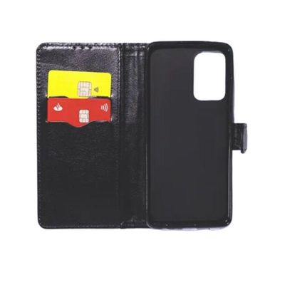 Capinha Carteira Para Galaxy A72 Flip + Pelicula Vidro 9d
