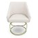 Kit 8 Poltronas Luxo Alana Bouclê Base Luxo Dourado - Pallazio Cor Bege
