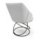 Kit 4 Poltronas Luxo Alana Bouclê Base Luxo Preto - Pallazio Cor Cinza