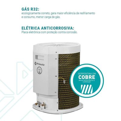 Ar Condicionado Prime Air Split Inverter 18000BTUs 18QG 220V