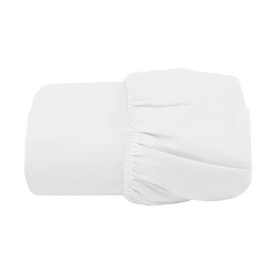 Lencol Avulso Solteiro Elastico Algodão Branco Estamparia