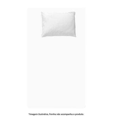Lencol Avulso Solteiro Elastico Algodão Branco Estamparia
