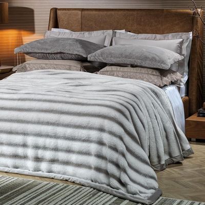 Cobertor Queen Ocean Altenburg Blend Cinza Nuvem