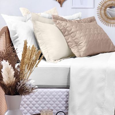 Jogo De Cama Queen Altenburg Cetim 300 Fios Branco