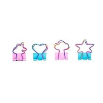 Clips Para Papel Binder 25mm Blister Com 4 Unidades Rainbow