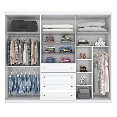 Berço Americano Katatau Branco Acetinado Savana - Reller E Guarda Roupa Casal Americano 6 Portas Branco Hp - Henn