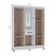 Kit Guarda Roupa Atlas 5 Portas E 2 Cômoda Poquema Branco